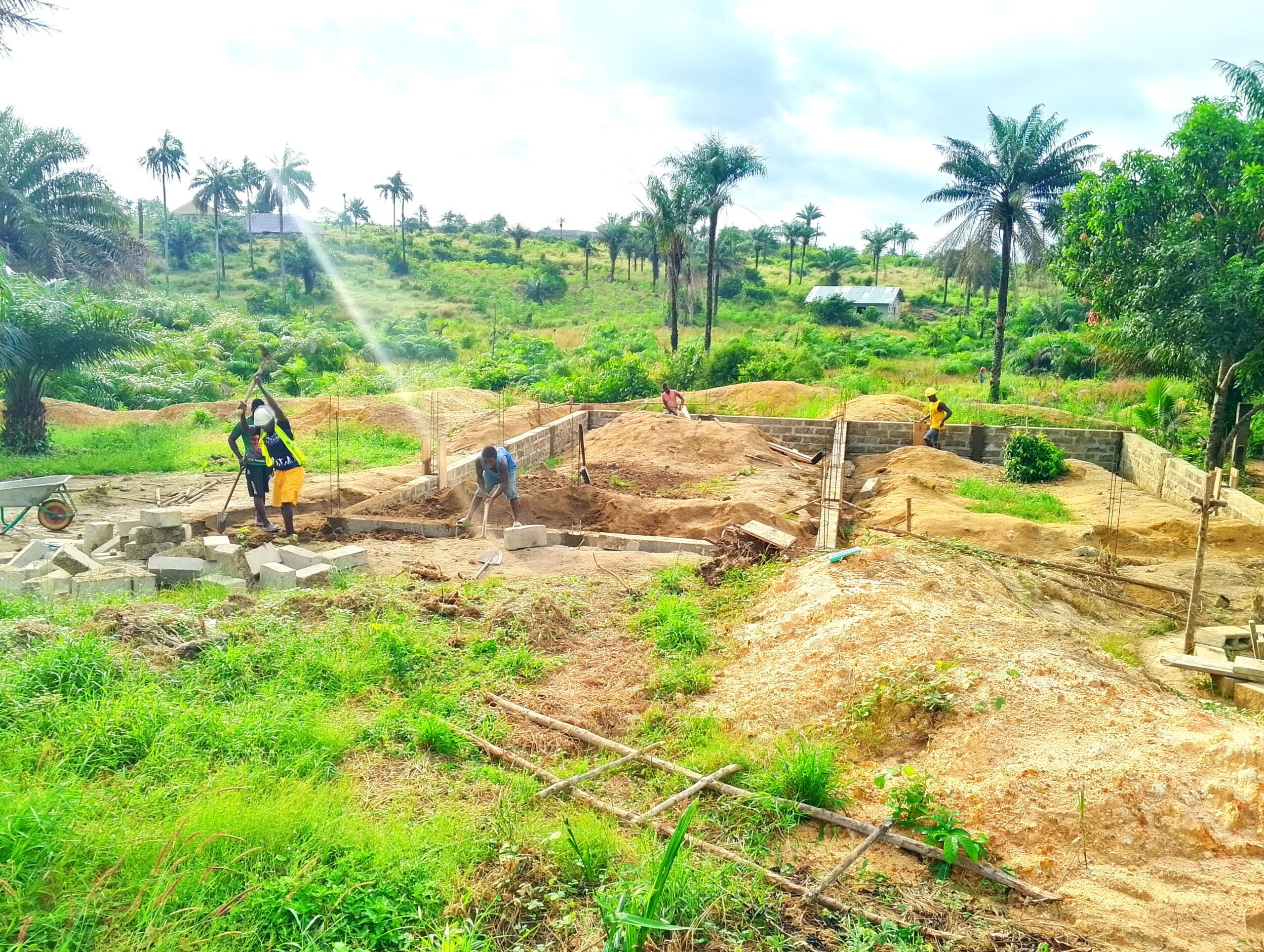 Concrete Ponds Under Constrution